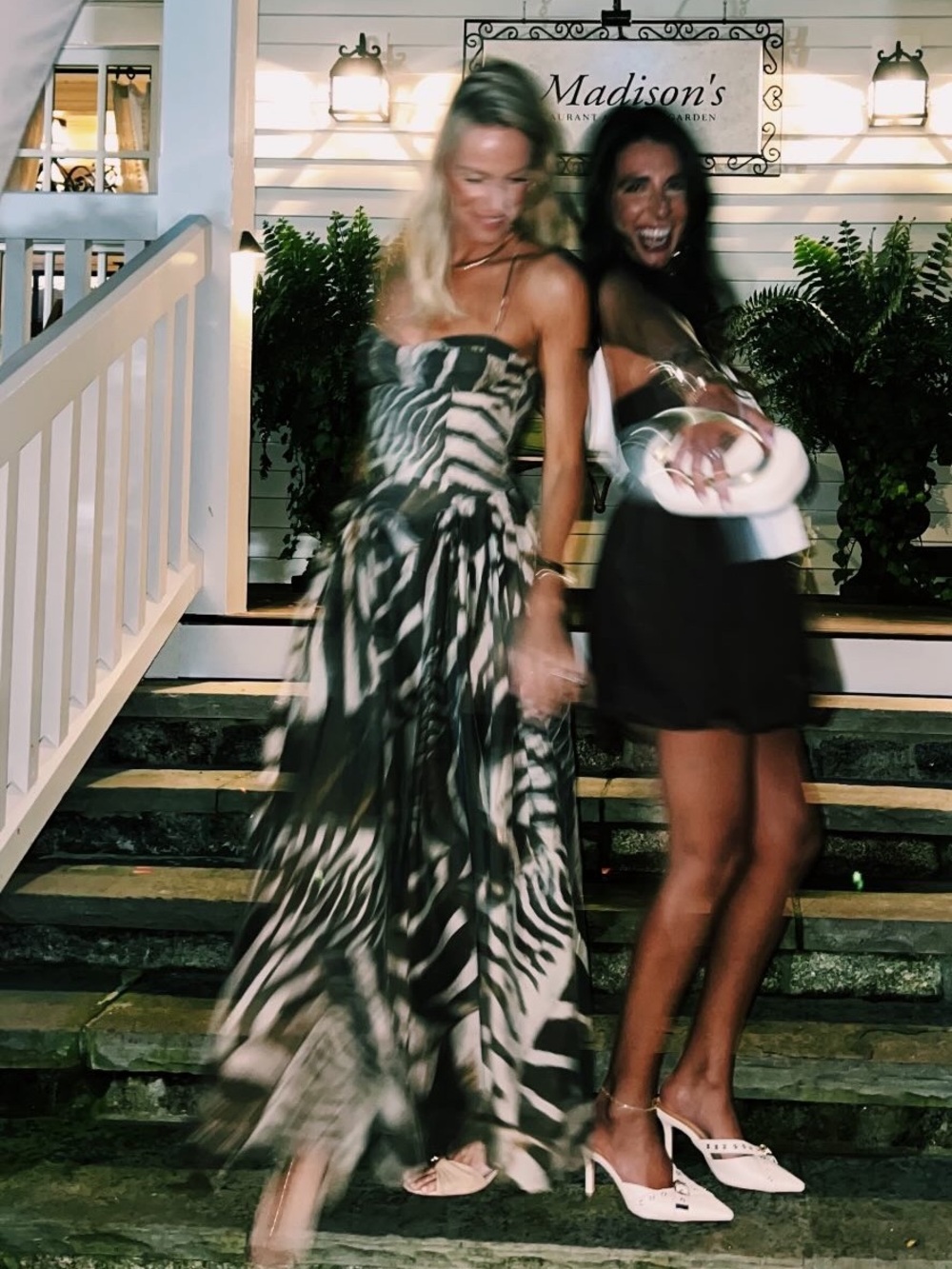 Bardot Brown and White Zebra-Print Dress